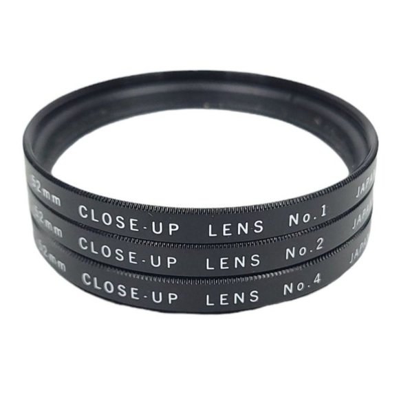 Vivitar 52mm Close Up Lens Set 1 2 4 Storage Case Japan - Picture 3 of 9
